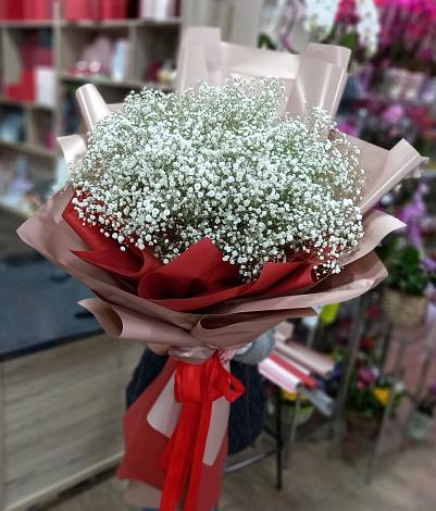 Букет цветов из: Гипсофила в Новой Ольховке