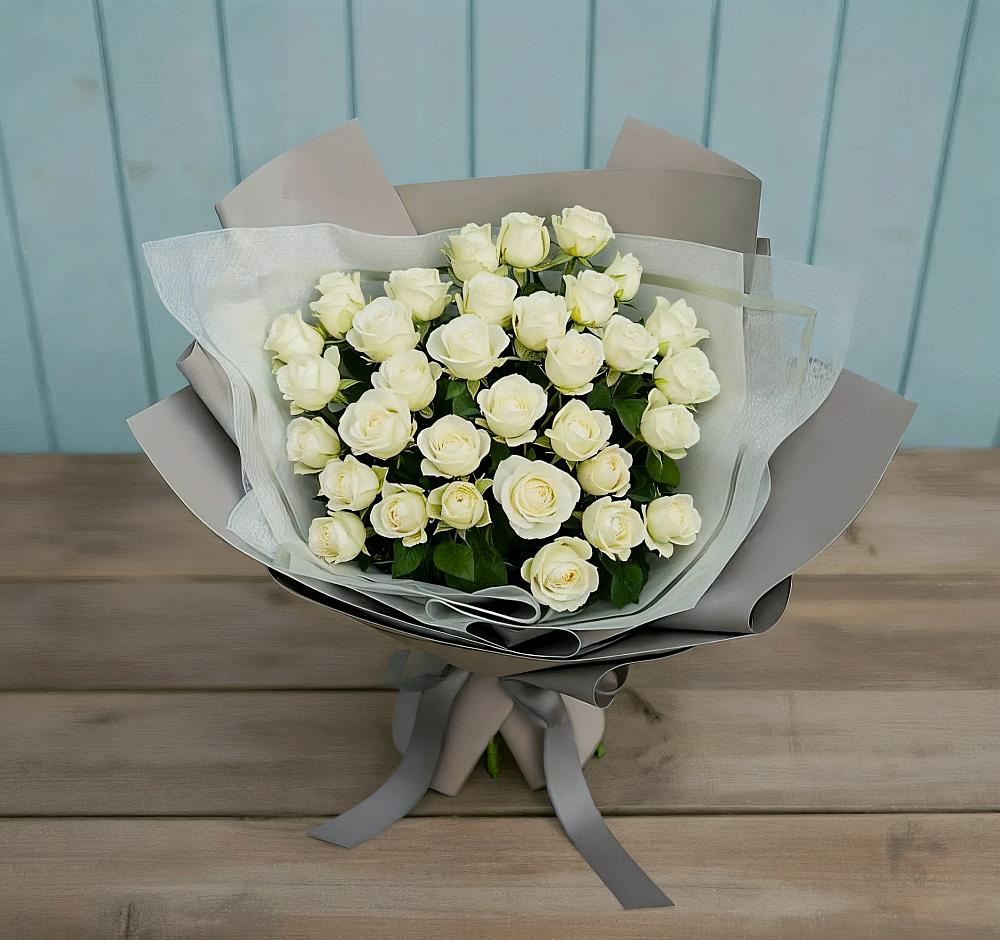 Букет Белоснежная нежность в Новой Ольховке
