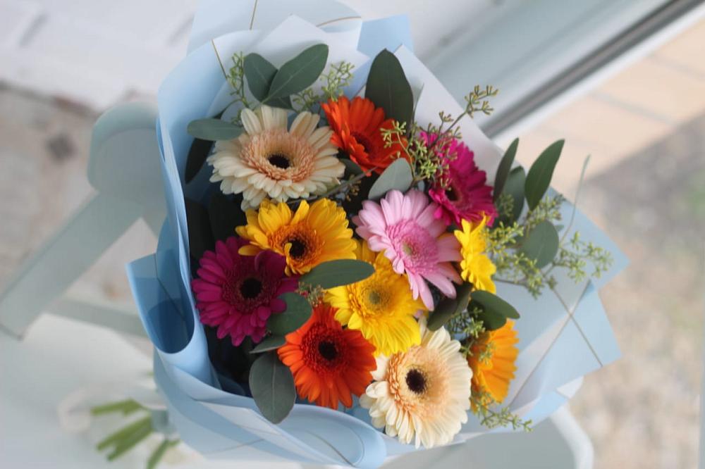 Букет цветов из: Герберы в Новой Ольховке