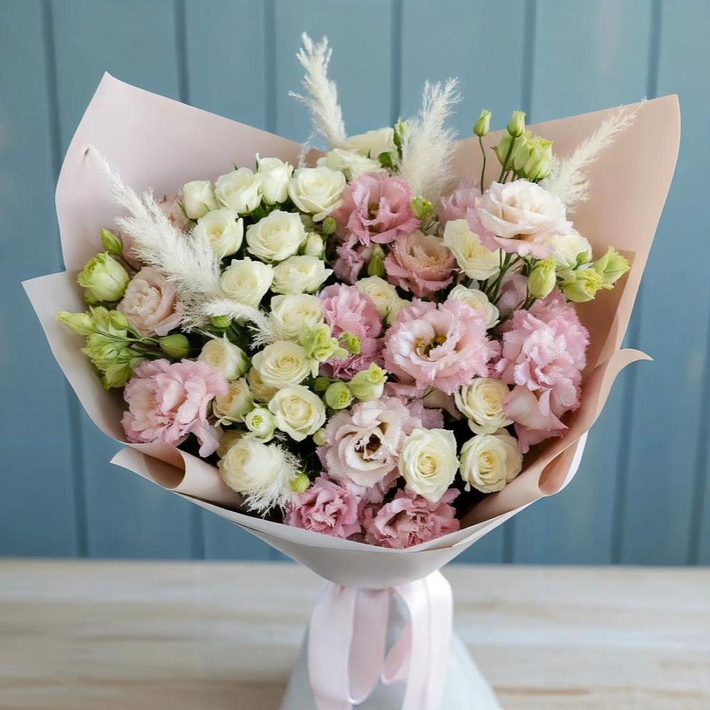 Букет цветов из: Альстромерии и Розы в Новой Ольховке