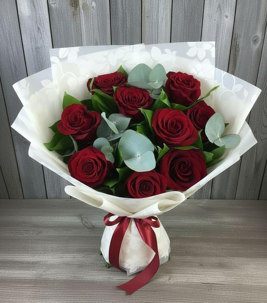 Букет цветов из: Розы в Новой Ольховке