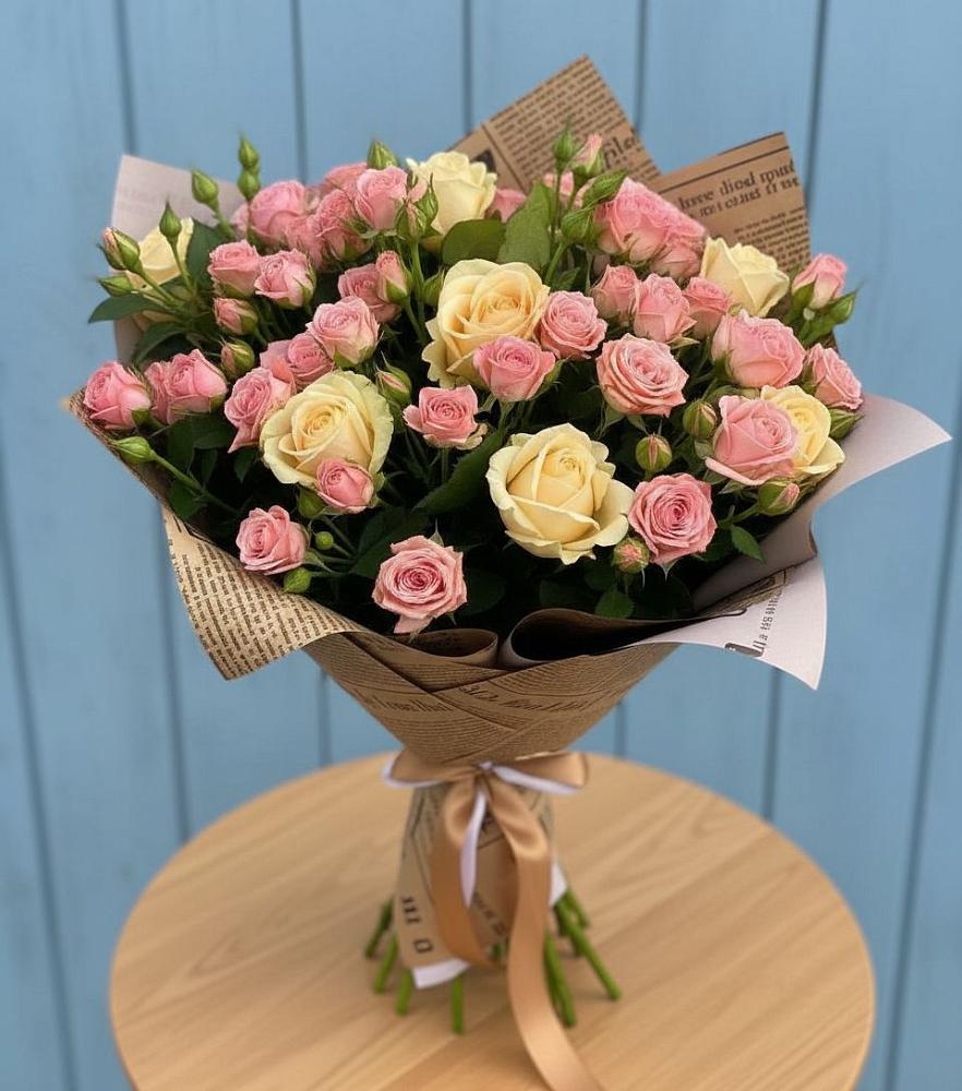 Букет цветов из: Розы в Новой Ольховке