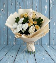 Букет цветов из:  Розы и Хризантемы в Новой Ольховке