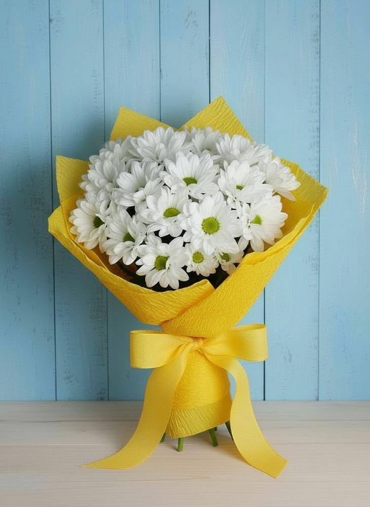 Букет цветов из: Хризантемы в Новой Ольховке