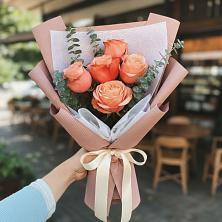 Букет цветов из:  Розы в Новой Ольховке