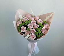 Букет цветов из:  Розы и Хризантемы #REPLACE_PRED# Новой Ольховке