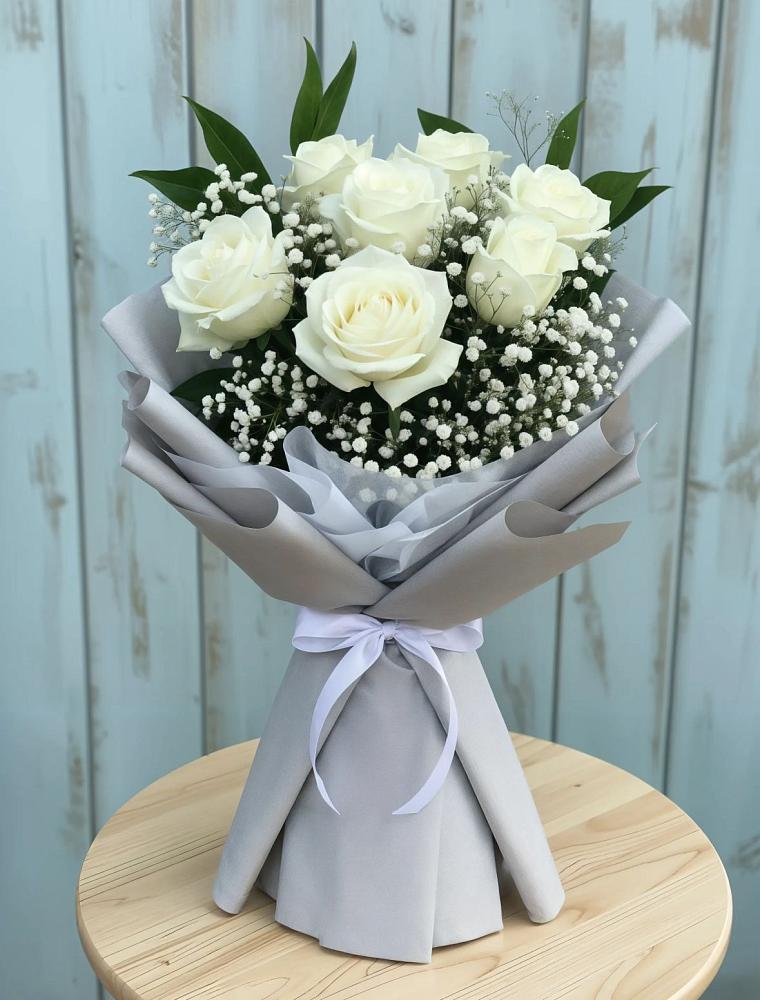 Букет цветов из: Розы в Новой Ольховке