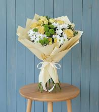 Букет цветов из:  Хризантемы и Розы #REPLACE_PRED# Новой Ольховке