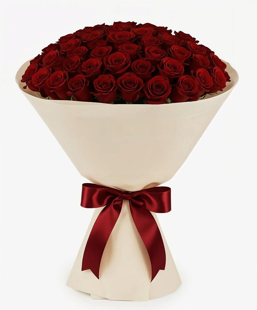 Букет 101 Бордовая роза Блэк Бакарра в Новой Ольховке