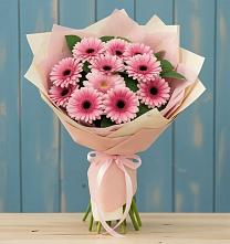 Букет цветов из:  Герберы #REPLACE_PRED# Новой Ольховке